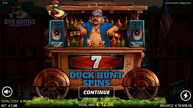 Κυνήγι Πάπιας - Αρχική οθόνη.