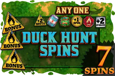 Funkcja Duck Hunt Spins w Duck Hunters 2.